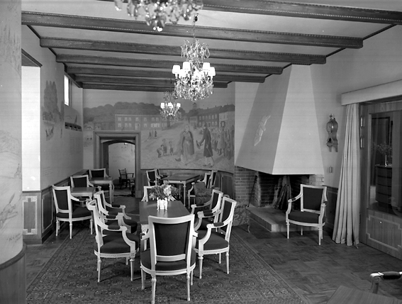 Hybelejens salong i stadshotellet år 1944.