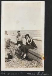 Calvari beach august 1924. Vor veninde Mrs. Srbrew