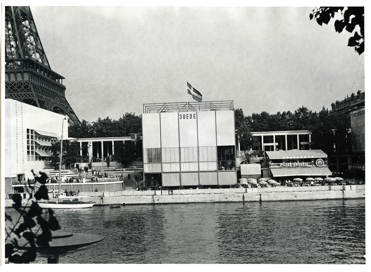 Sveriges paviljong på Parisutställningen 1937 Paviljongens fasad mot