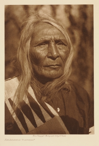 Portrett av Ahlahlemila, fra Flathead-stammen.
