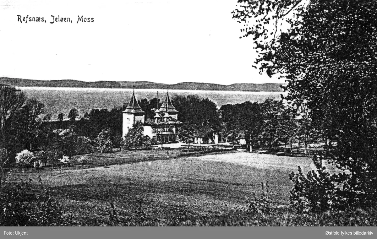 Refsnes gård ca. 1910-20, Jeløy i Moss. . Postkort.