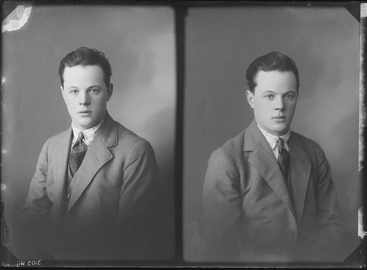 Fotografering beställd av Norén. Föreställer Johan Hadar Norén (1903-1953).