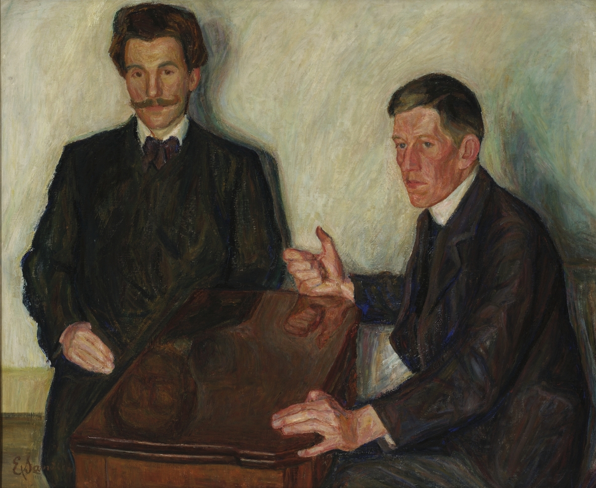 Henrik Sørensen og Birger Simonsson [Maleri]