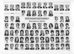 gruppebilde, Postskolen 1970-71, Meråker