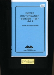 Døves Kulturdager, Bergen 1987 del 2