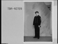 Portrett av tysk soldat i uniform. Matros. Kriegsmarine. Bes