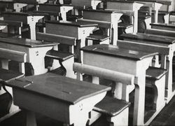 Lærerstreiken 1954. "De tomme pulterader.."