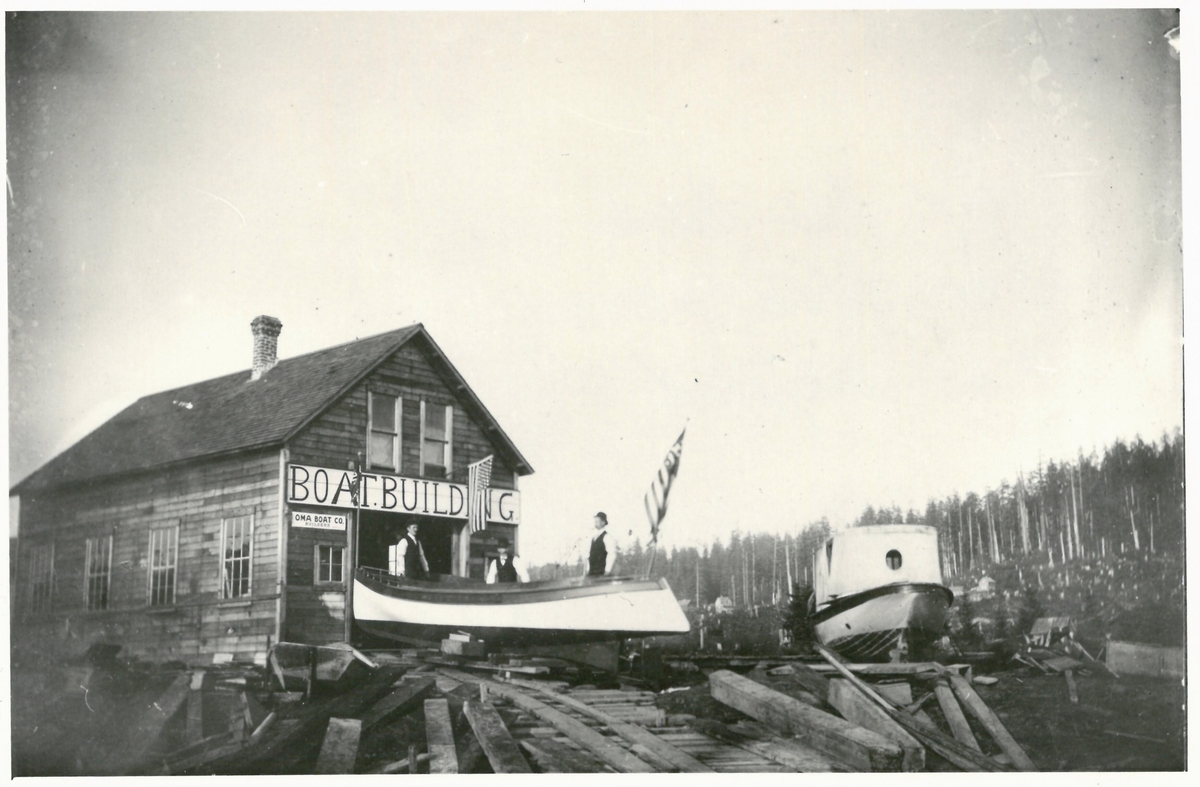 Sunnhordlendingar som dreiv med båtbyggjing i Seattle tidleg på 1900 talet.