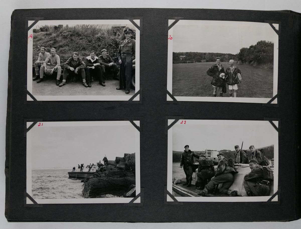 Foto fra heimevernsøvelser rett etter krigen.