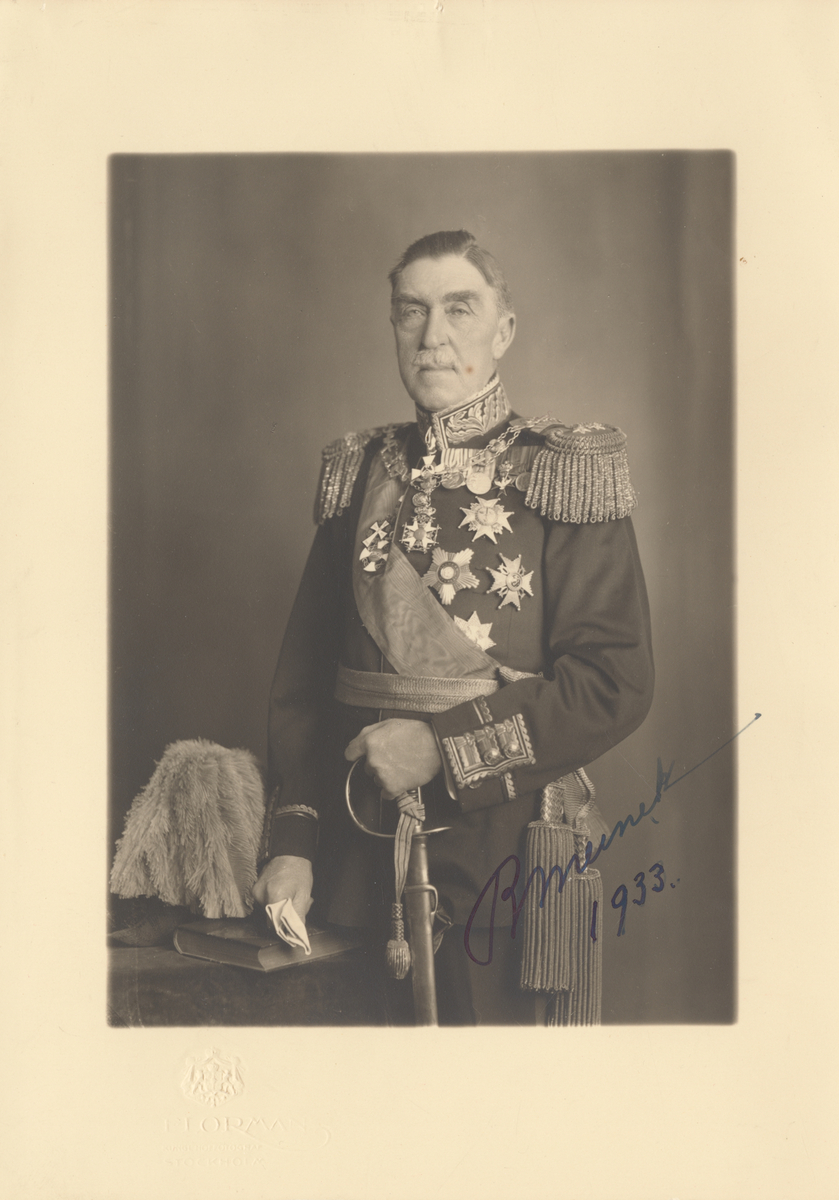 Porträtt av Bror Munck, generallöjtnant i generalitetets reserv.