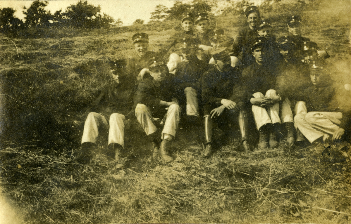 Rekrutter ved Fredriksvern 1919.