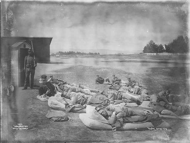 Prot: Soldaterliv - Vakten dovner sig Chr. Batalion 10/6 1904