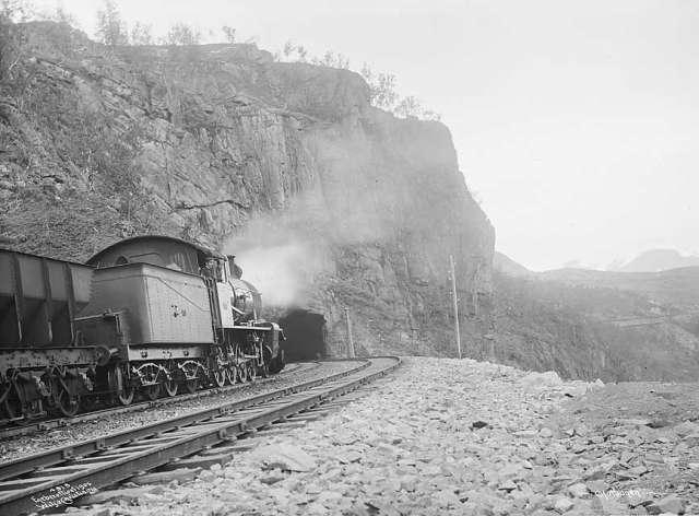 Prot: Narvik - Ofotbanen parti med Tunel 1906