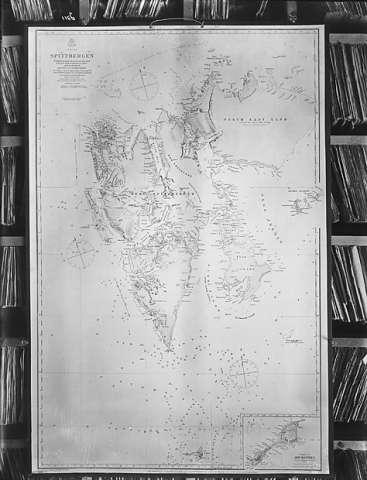 Prot: Kart av Spitsbergen 1908