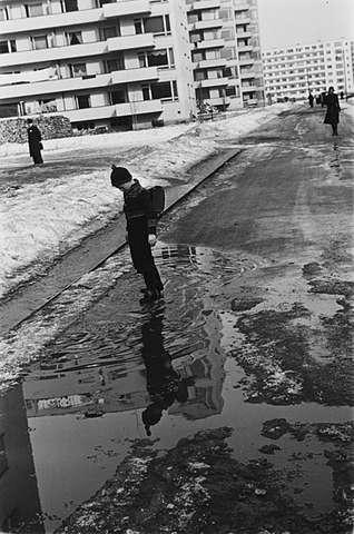 Prot:   Vårtegn gutt speiler seg i damm