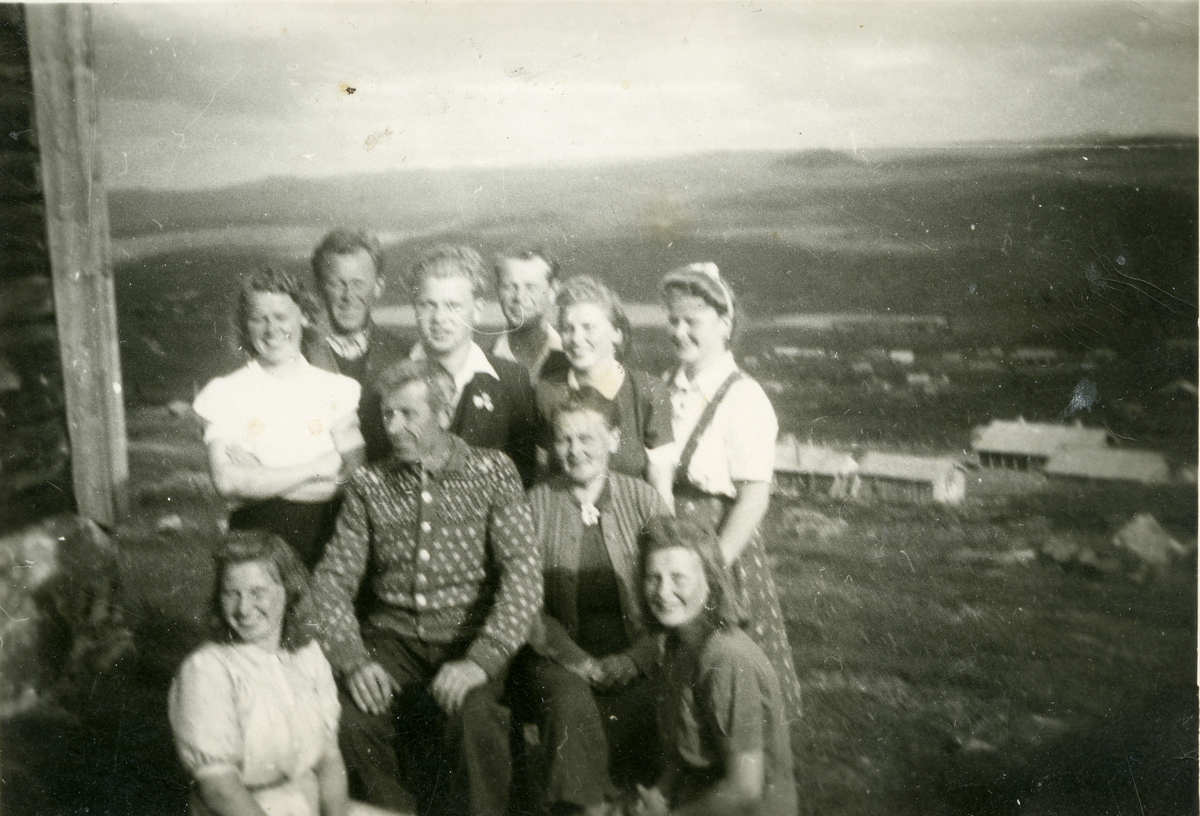 Familien Syversrud  på Grønhovd.
