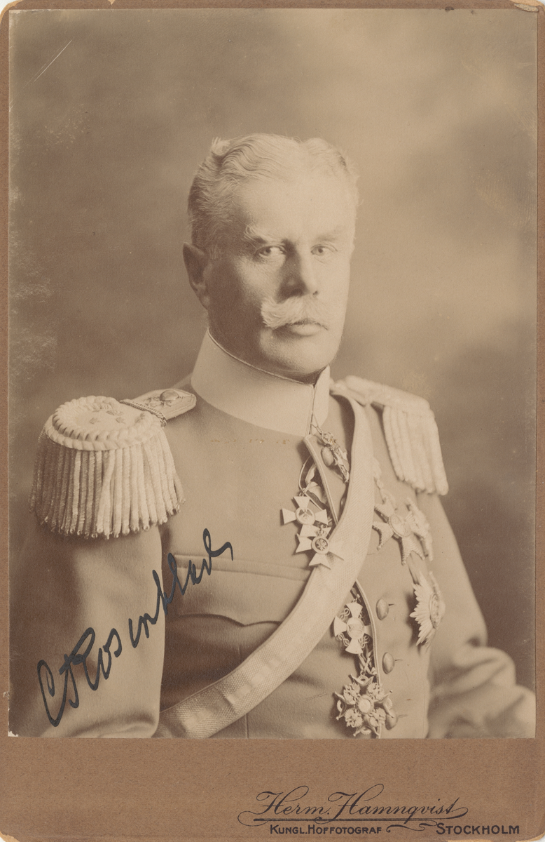 Porträtt av Carl Rosenblad, överste och sekundchef för Livregementets dragoner.