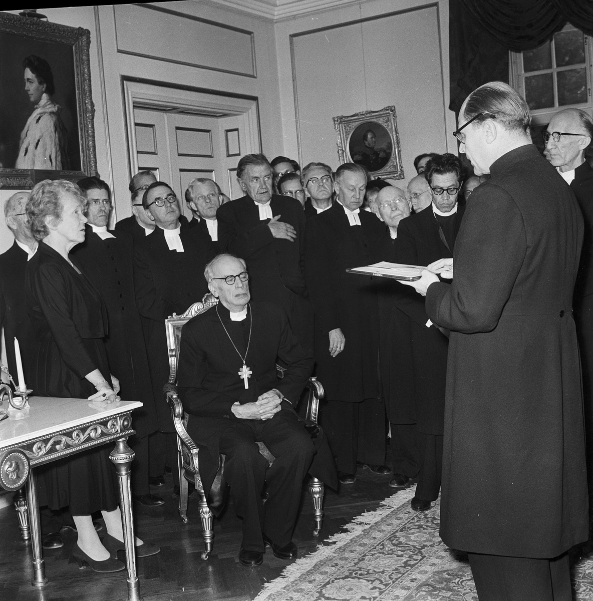 Avskedshyllningar för ärkebiskop Yngve Brilioth, Uppsala 1958