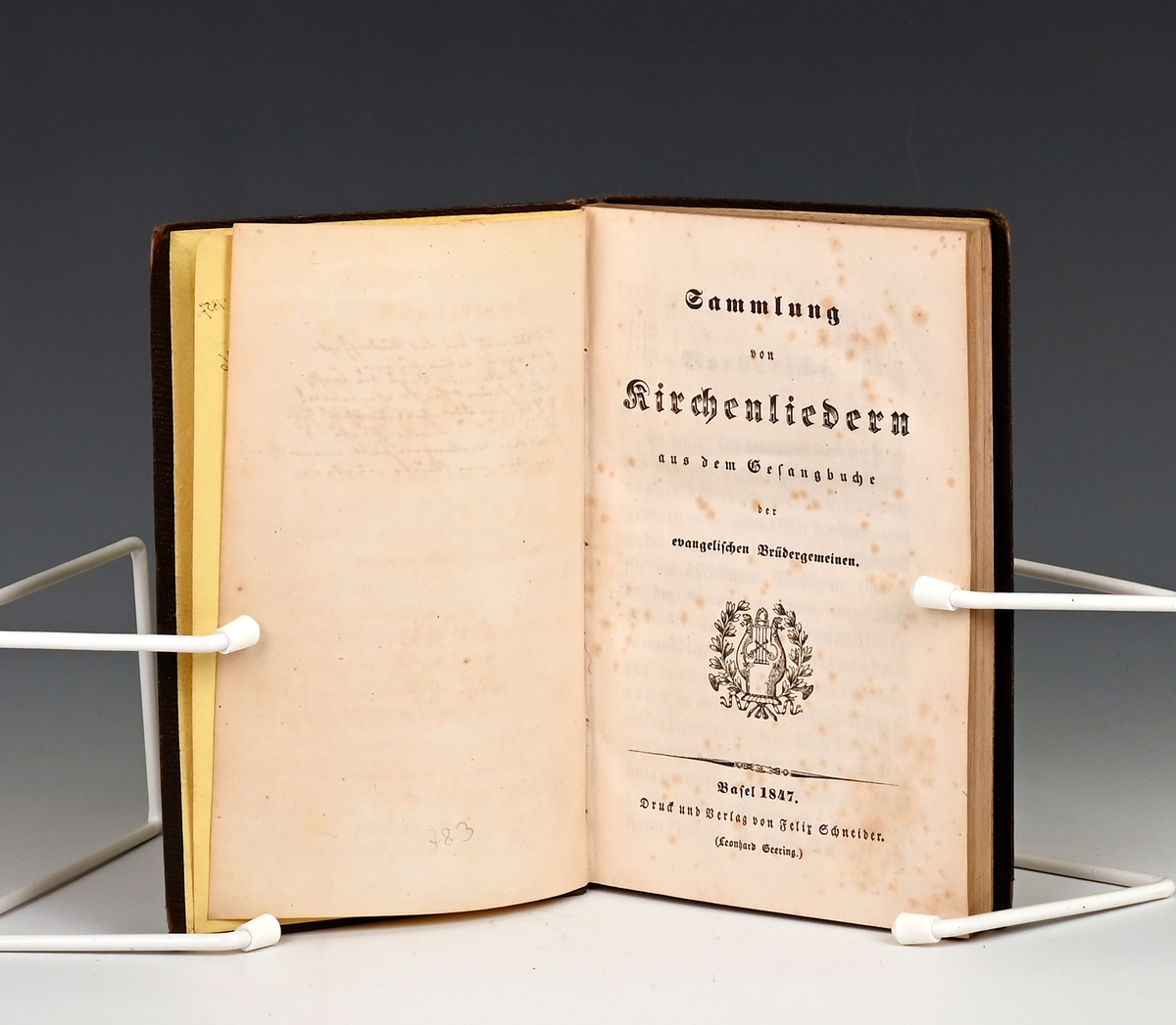 Sammlung von Kirchenliedern aus den Gesangbuche der evangelischen Brüdergemeinen. Basel 1847.