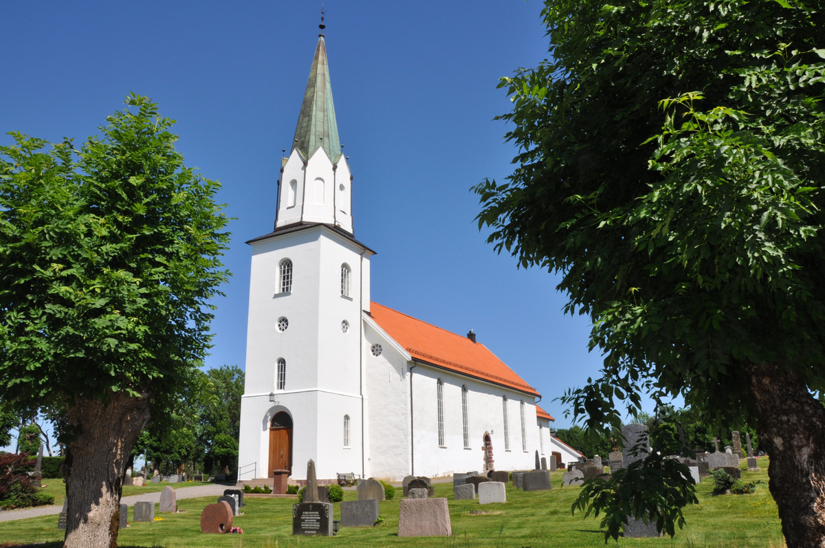Våle kirke er en steinkirke fra middelalderen med rektangulært skip og et smalere kor. Ved vestenden av skipet er det et kvadratisk tårn med inntrukket, åttekantet klokkestue og spiss hette. Ved østenden av koret er det et sakristi med saltak. Det var to gjennomgripende reparasjoner av kirken mellom 1683 og 1747. Kirken fikk et sakristi i øst og ble forlenget åtte meter mot vest.  Kirken var i Jarlsberg grevskaps eie fra 1673 til 1770, men det var først i 1859 kirken kom i sognets eie. Tårnet ble bygget i 1871-72, og er senere utbedret.

I forbindelse med restaureringen av kirken i 1956 ble gulvet i koret tatt opp. Det viste seg at kirken har hatt apsisnisje innvendig og rett østmur utvendig. Interiøret i kirken har gjennomgått flere store endringer. I oppussingen av kirken i 1871-72 fikk kirken ny innredning, bare altertavlen ble bevart, og tre private familiestoler ble fjernet fra galleriene.

Altertavlen er fra begynnelsen av 1600-tallet og har utskårne innskrifter og malerier i portalfeltene. Akantusvingene er fra 1778 laget av Petter Høgeland Fredriksen i Holmestrand. Tavlen har en predella med Nadverdens innstiftelsesord på dansk og botsordene på latin.

Kilder: Andersen, E., Storsletten, O. og Eldal, J. C. www.norgeskirker.no