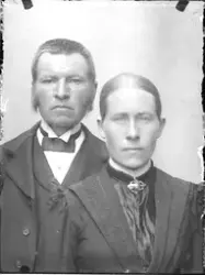 Brudeparet Johannes Mallaugstredet (f. 1858) og Eldri Mallau