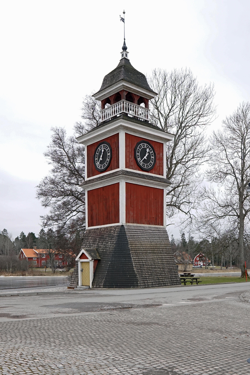 Klocktorn, Karlholms kyrka, Karlholms bruk, Västlands socken, Uppland 2023
