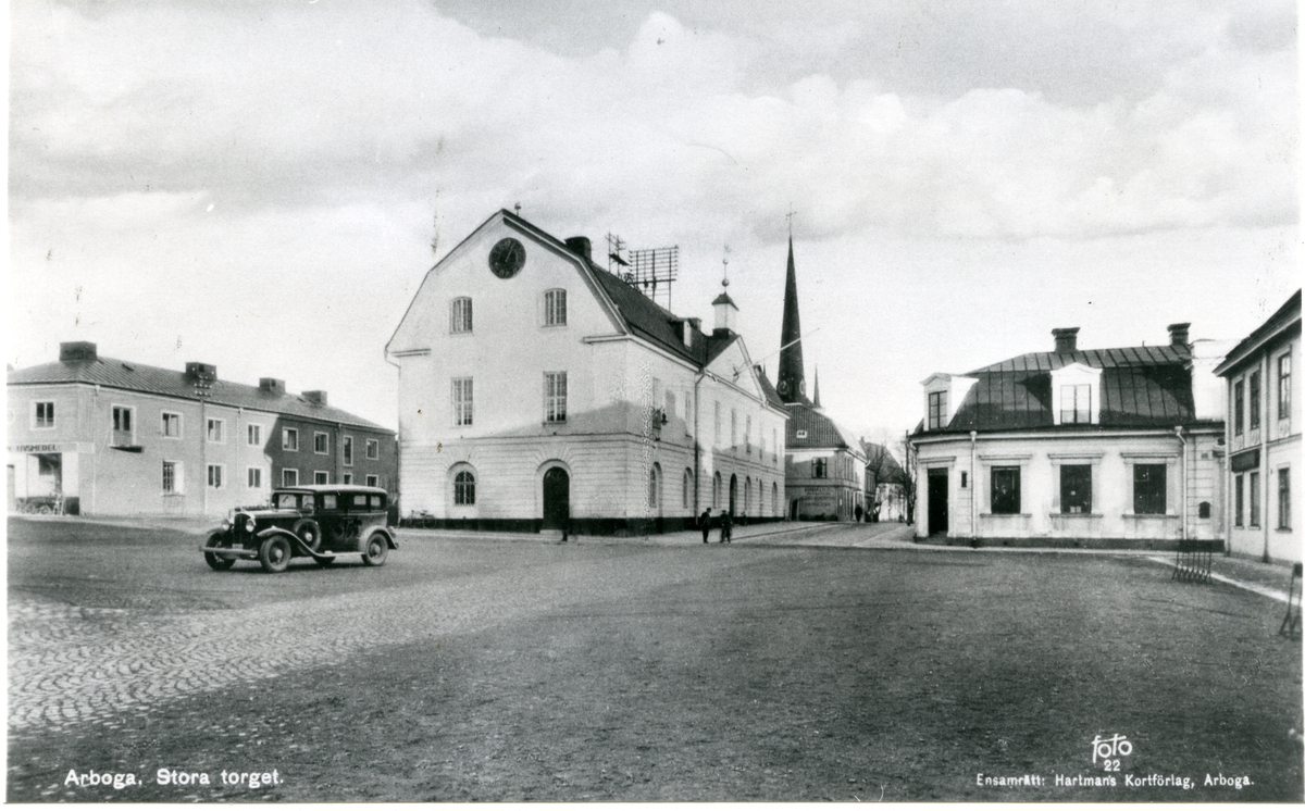 Arboga sf.
Stora torget i Arboga. 1920-tal.
