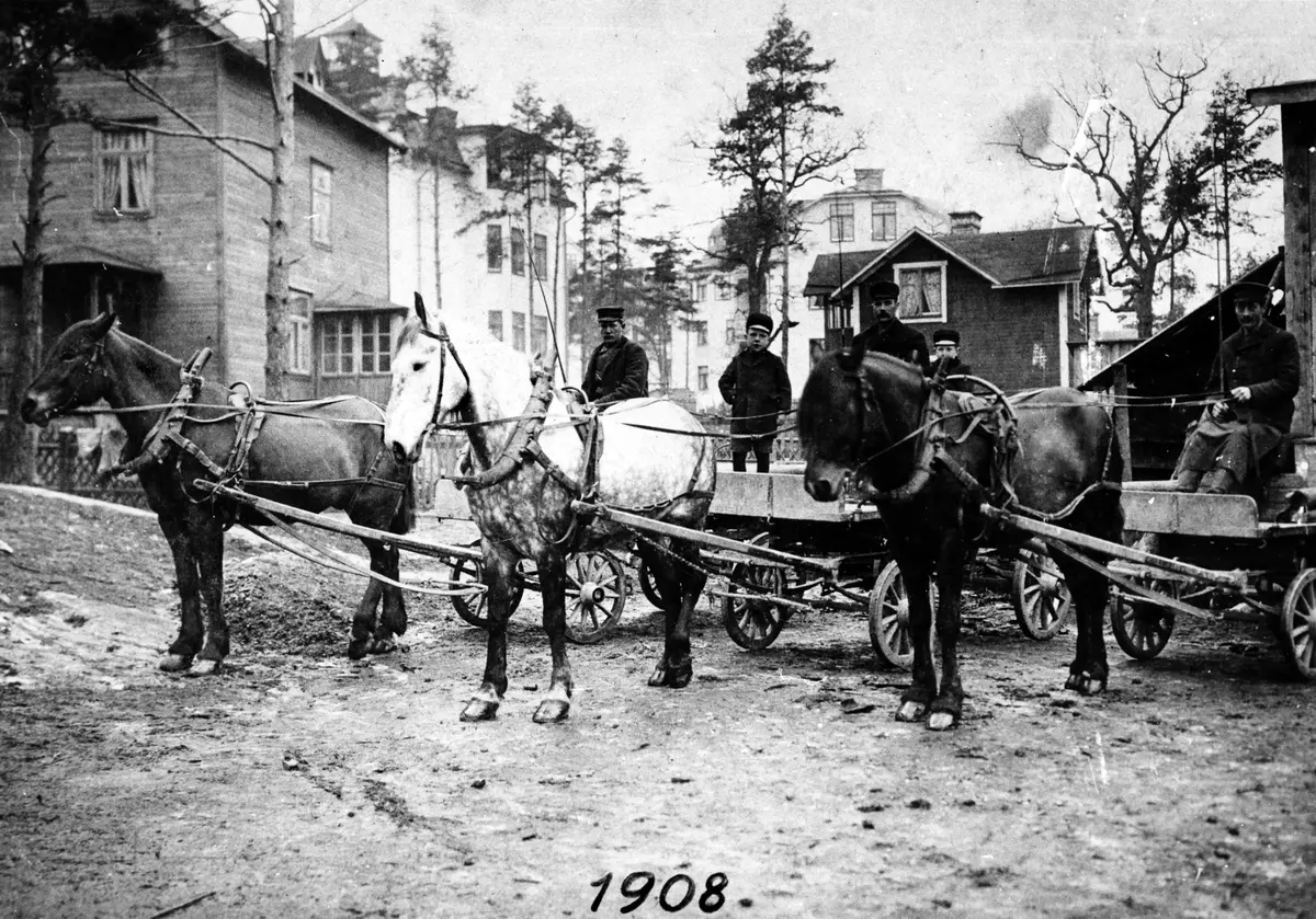 Gröndal 1908. Anton Karlssons Åkeri. ::