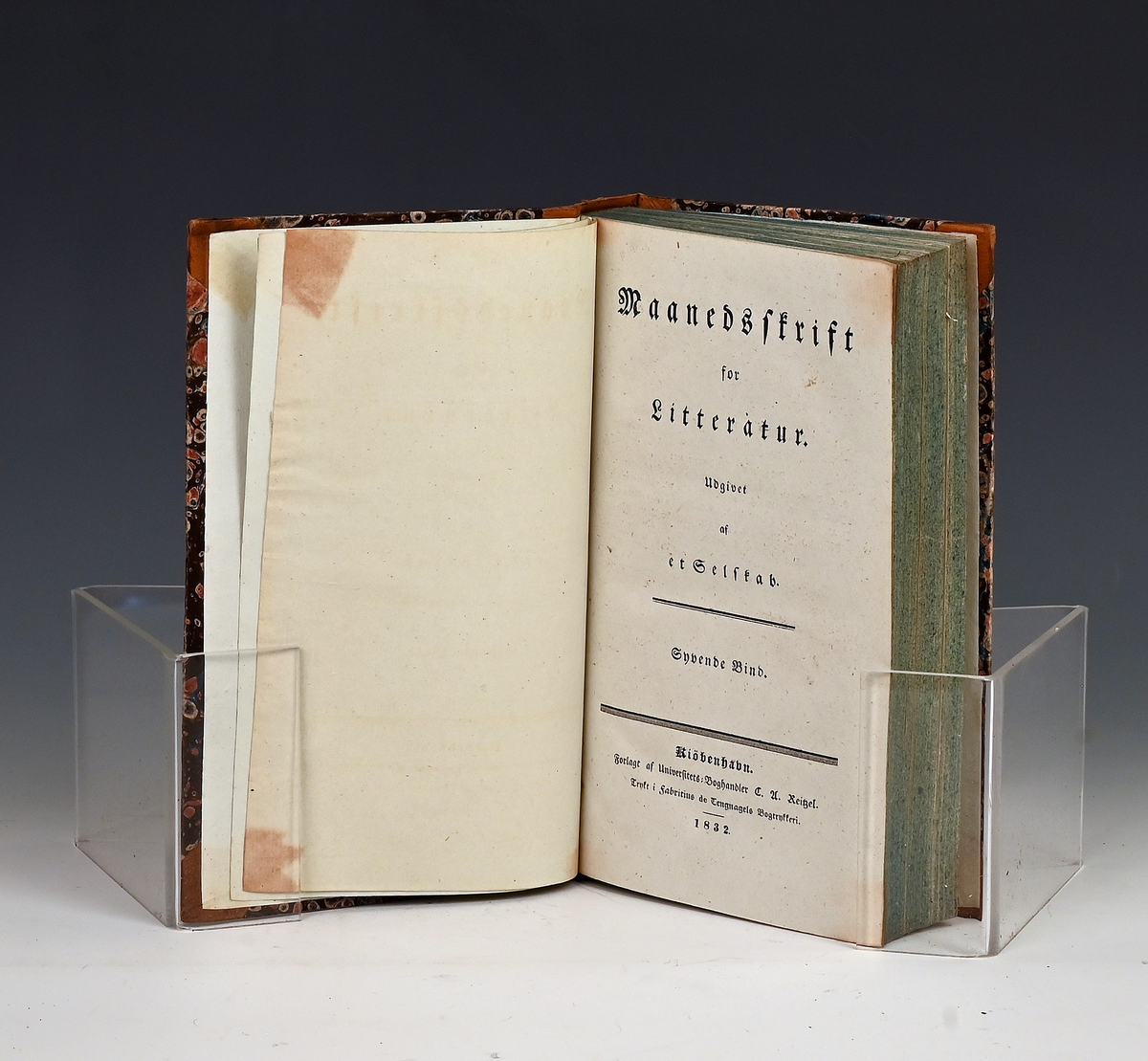 Maanedsskrift for litteratur. Sjette bind. Kbhv. 1831.
