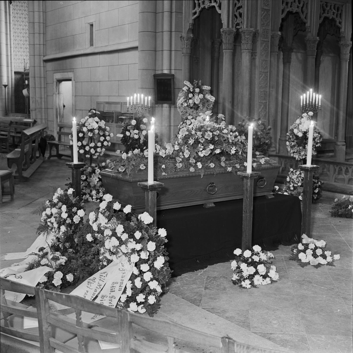 Begravning, Ahlcrantz syster, Uppsala, 1956