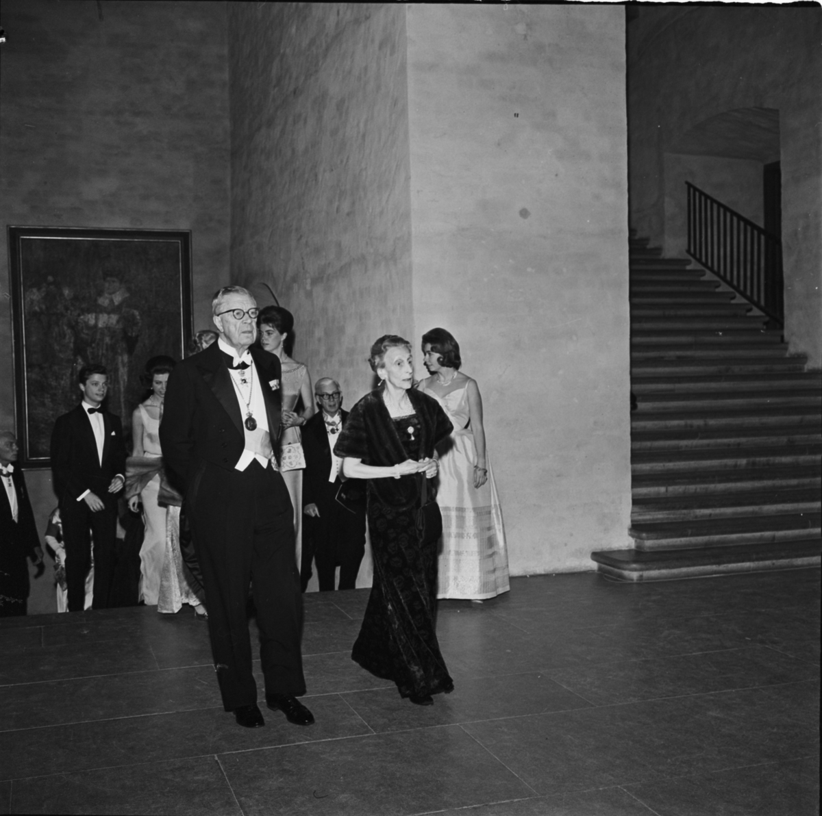 Bankett, Uppsala slott 1963