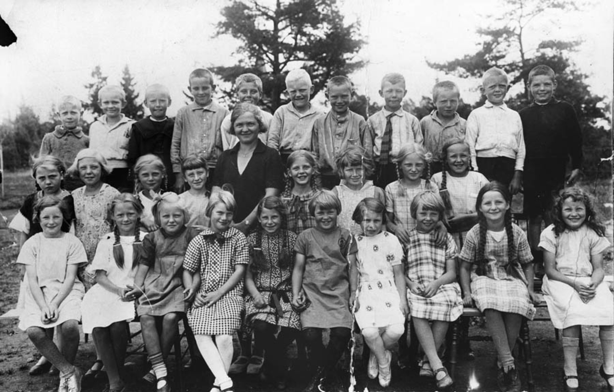 3. klasse ved Kontra skole i 1926