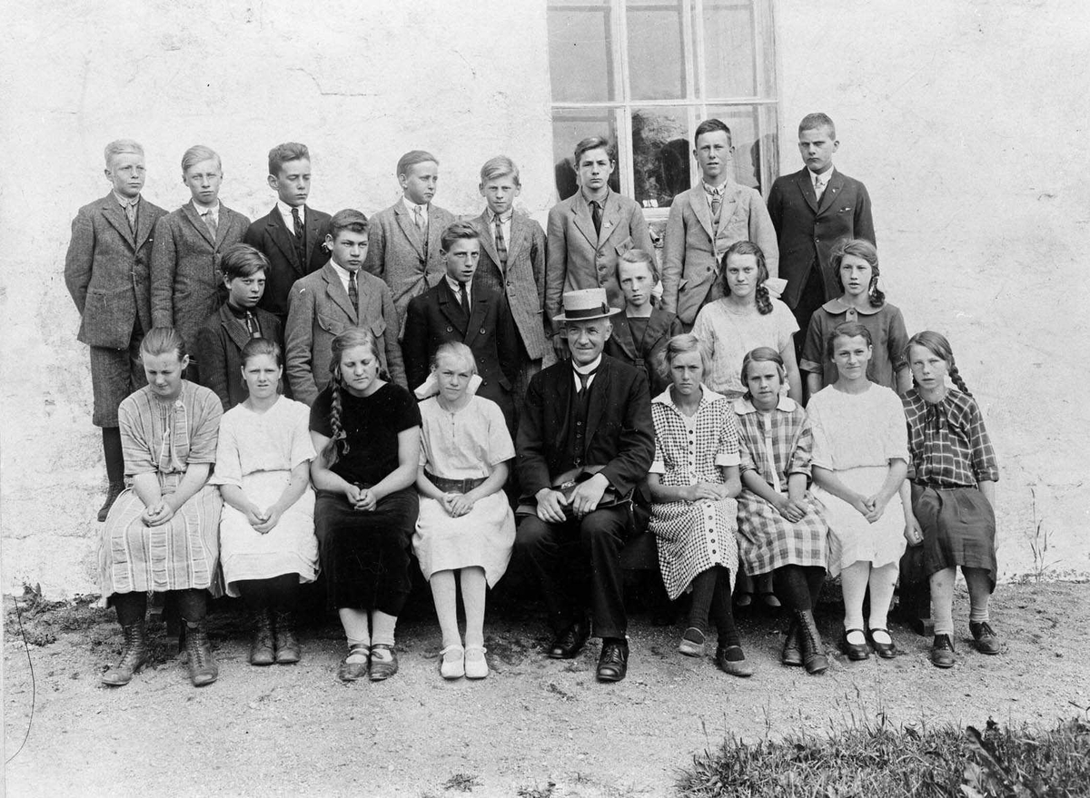 7. klasse Kråkstad skole 1924.