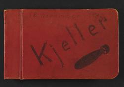 Album med fotografier fra bombingen av Kjeller flyplass 18. 