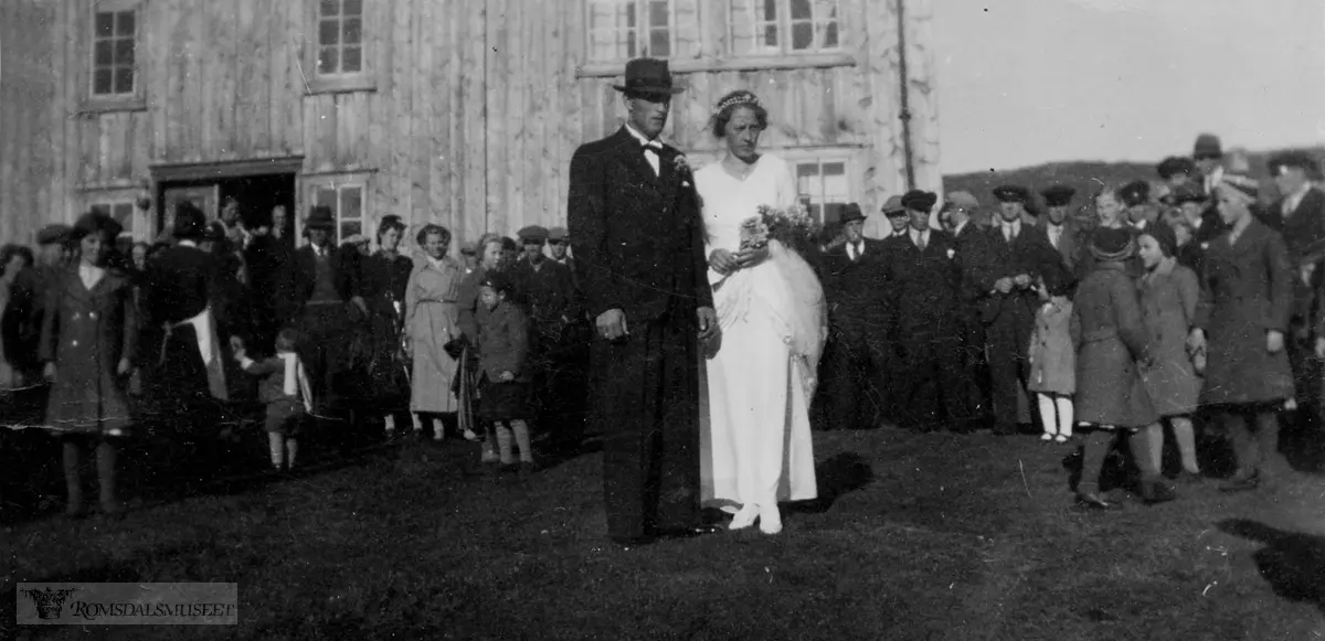 Bryllaupet til Rasmus og Liv Heggdal i 1939