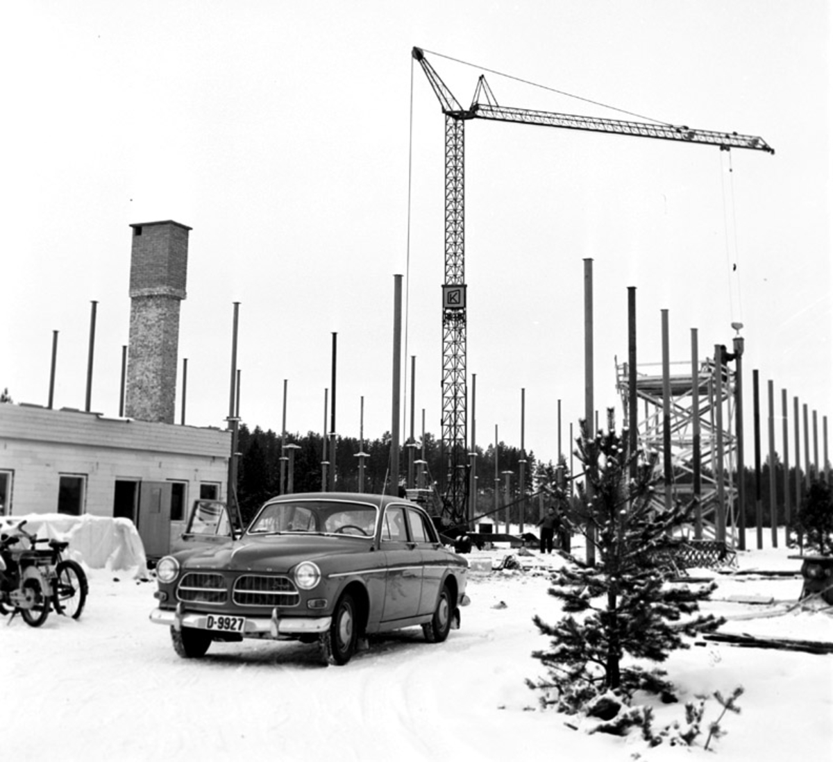 Bygging av Yngvar Christensens nybygg
