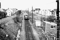 Jærbanens elektrifisering : motorvogntog på linjen sør for V