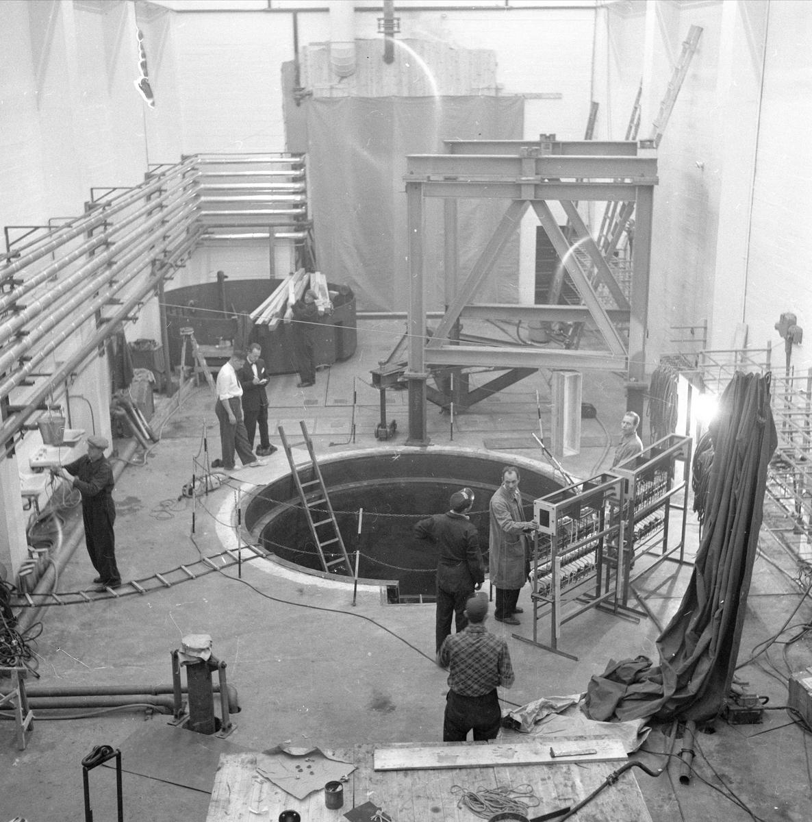 Halden, 04.10.1958, Haldenreaktoren, entreprenørvirksomhet.