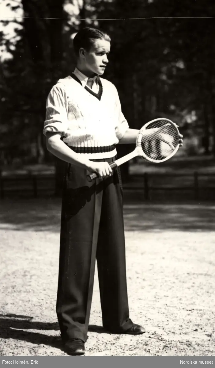 Nordiska Kompaniet, herrmode. Tennisspelare, september 1929