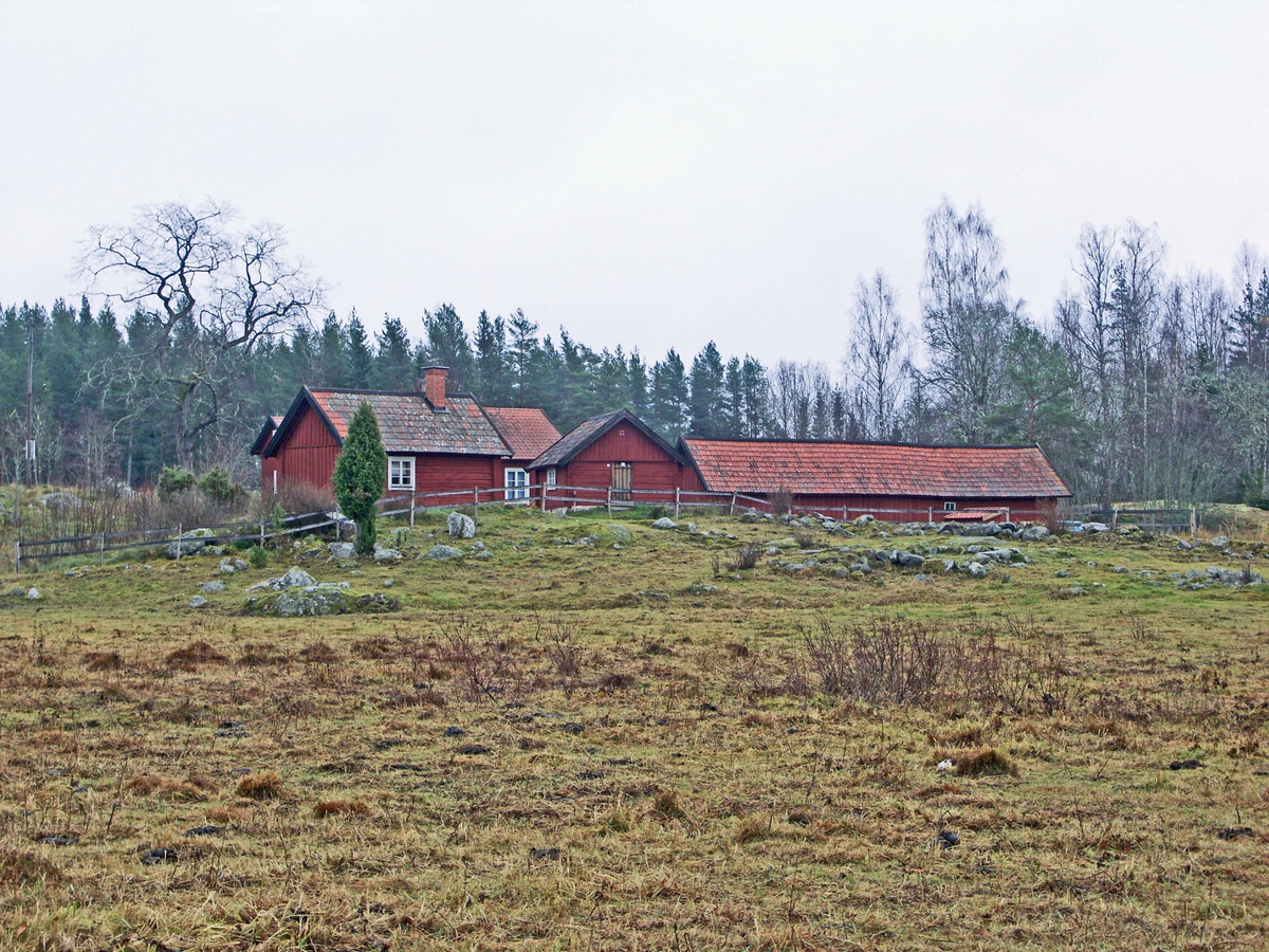 Gårdsbebyggelse från väst, Risön, Österlövsta socken, Uppland 2008