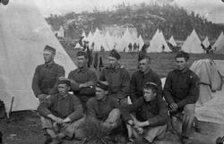 Soldater på Evje i 1922