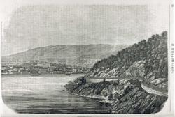 Ljabruchausseen langs Oslofjorden med Slottet i bakgrunnen, 
