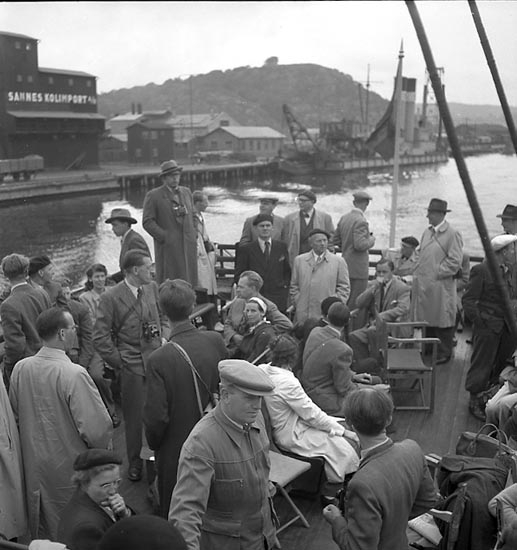 På passagerarbåt i Uddevalla hamninlopp