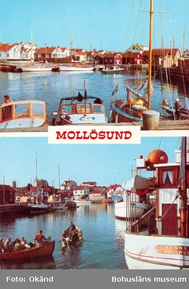 Tryckt text på kortet: "Mollösund."
Förlag: "R- Foto Åke Rask AB. Strömstad."