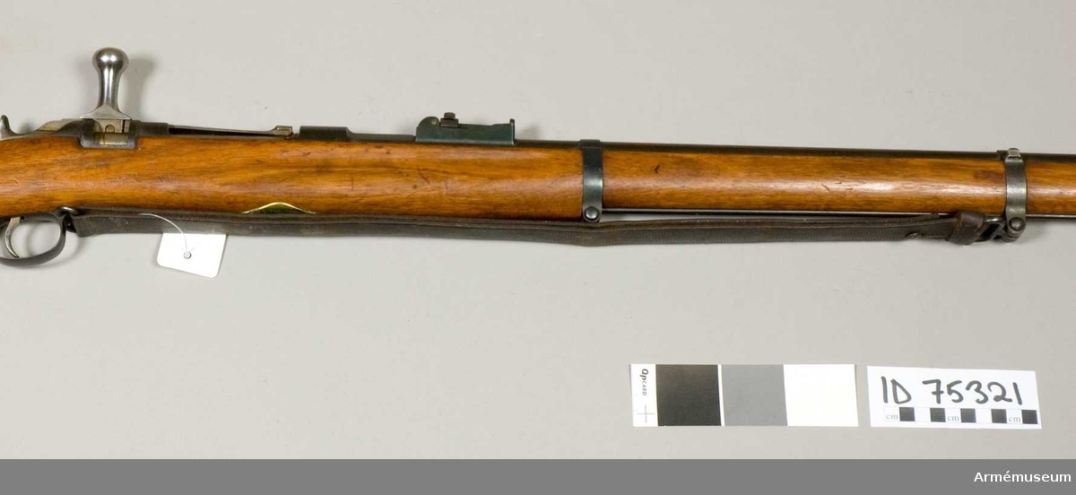 Rem t gevär, fm/1881, Jarman, kal 10,15 mm. rep