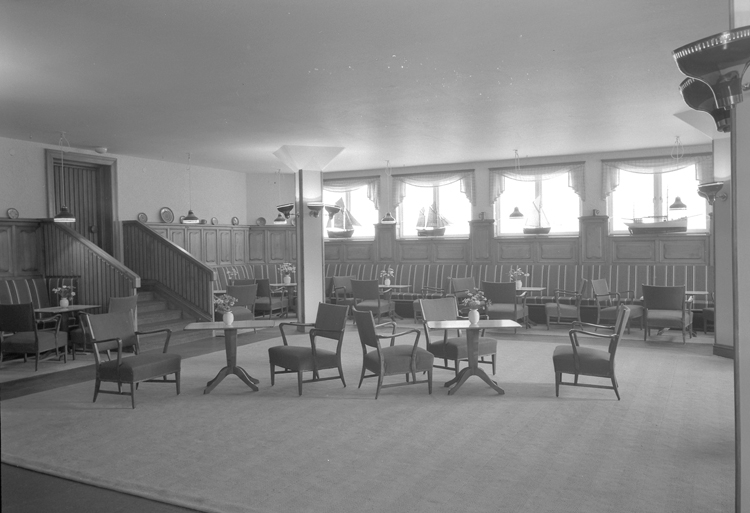 "Lysekil. Interiör. Bohusrummet, Hotell Lysekil. 1952"