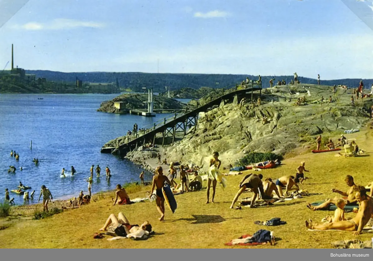 Text till bilden"Skeppsvikens badplats med rutschbanan".
Finns med i bok om U-a del 1 sid 10.