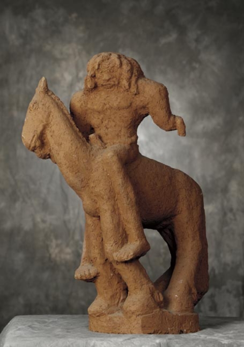 Troll på häst [Skulptur]