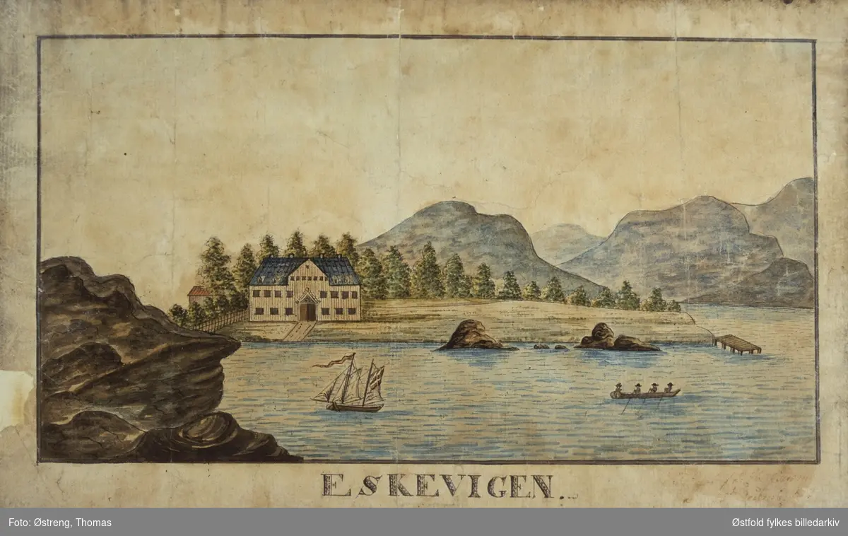 Trykk av Eskevigen i Halden, 21. desember 1821.