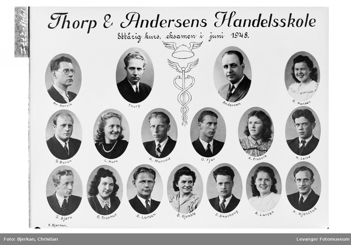 Thorp & Andersens Handelsskole, ettårig kurs 1948